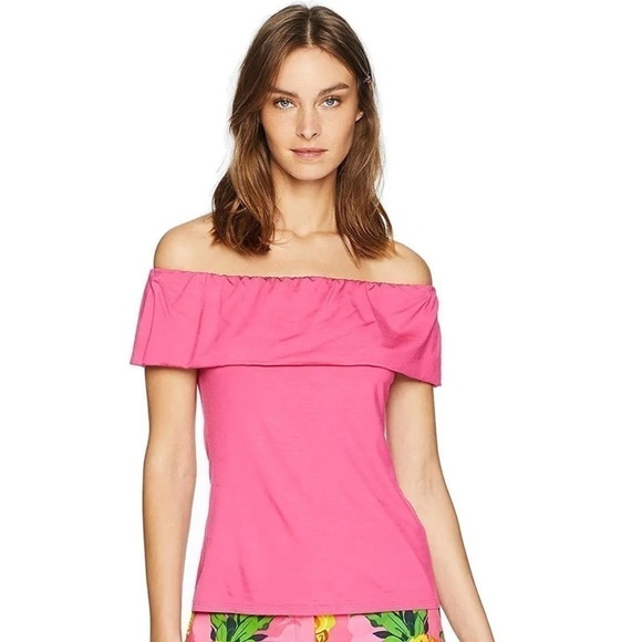 NWT Trina Turk Los Angeles Prizma Off The Shoulders Top size M - Picture 2 of 7